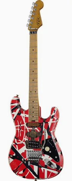 Evh Frankie Striped MN Relic R/W/B set forfra