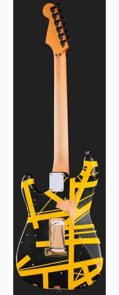 Evh Frankie Striped MN Relic B/Y, detalje 3