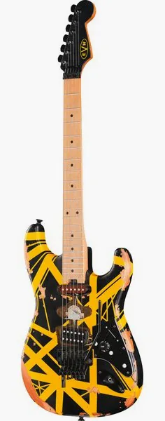 Evh Frankie Striped MN Relic B/Y set forfra