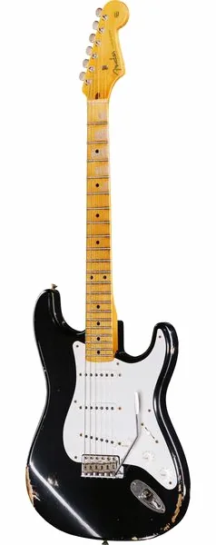 Fender 1958 CR Strat Relic Aged Black set forfra