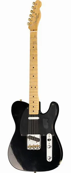 Fender 52 Tele BLK Journeyman Relic set forfra