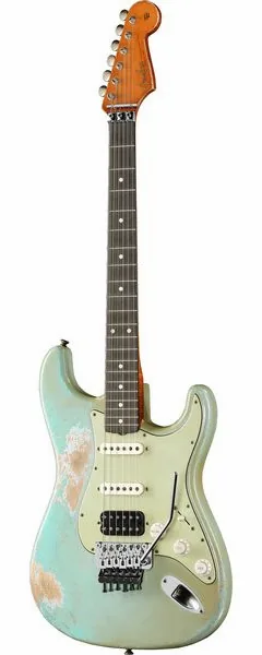 Fender 60 Strat HSS HR MBAH SADB set forfra