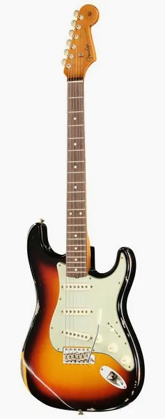 Fender 60s DM II CR Strat Relic 3TSB set forfra