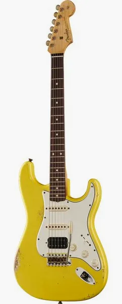Fender 61 Strat GRY Relic HSS MBAH set forfra