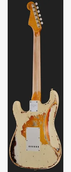 Fender 61 Strat SHR Aged V White 3TSB, detalje 3