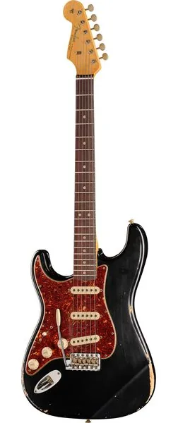 Fender 63 Strat Black Relic LH set forfra