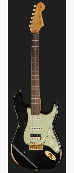 Fender 63 Strat RW Black Relic HSS, detalje 2