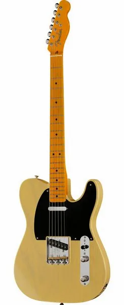 Fender 75th Anni AV II 51 Nocaster BL set forfra