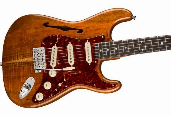 Fender Artisan Koa Thinline Strat AN, detalje 4