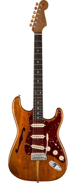 Fender Artisan Koa Thinline Strat AN set forfra