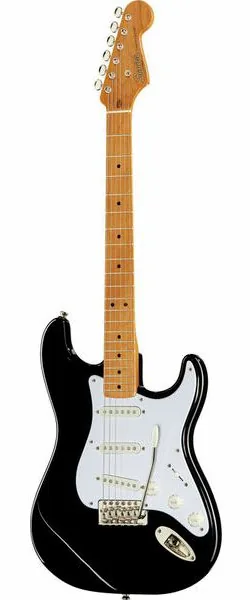 Squier CV 50s Strat MN BK set forfra