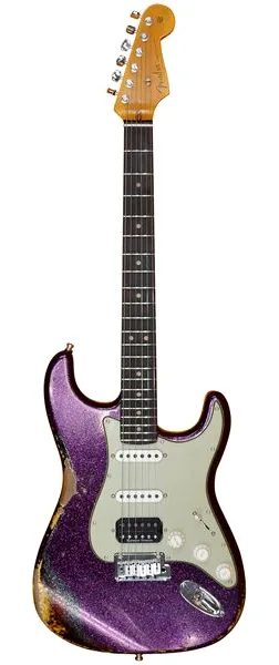 Fender Custom Deluxe Strat HB-S1 MGSP set forfra