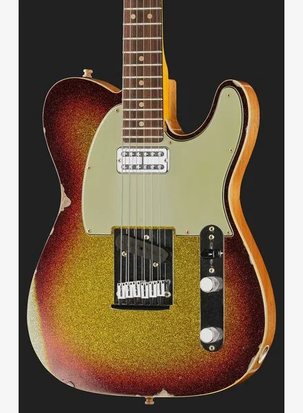 Fender Custom Tele 3TSB Sparkle Relic, detalje 4