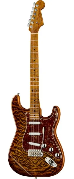 Fender Elite Strat MN QMT Tiger Eye set forfra