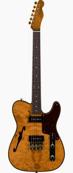 Fender LTD Artisan Tele Burl Dual P90 set forfra