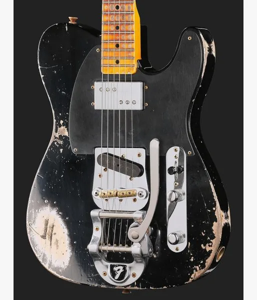 Fender LTD CuNife Tele HR Aged Black, detalje 4