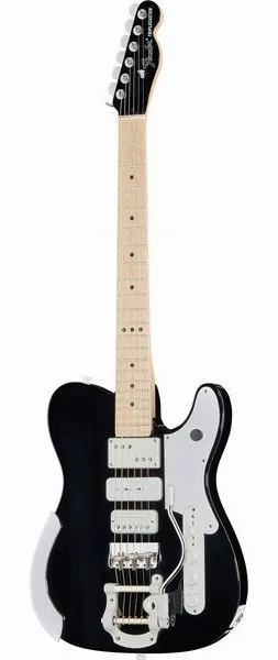 Fender LTD Jack White Triplecaster BK set forfra