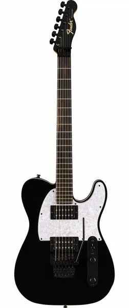 Fender LTD Player Fusion Tele HH BLK set forfra