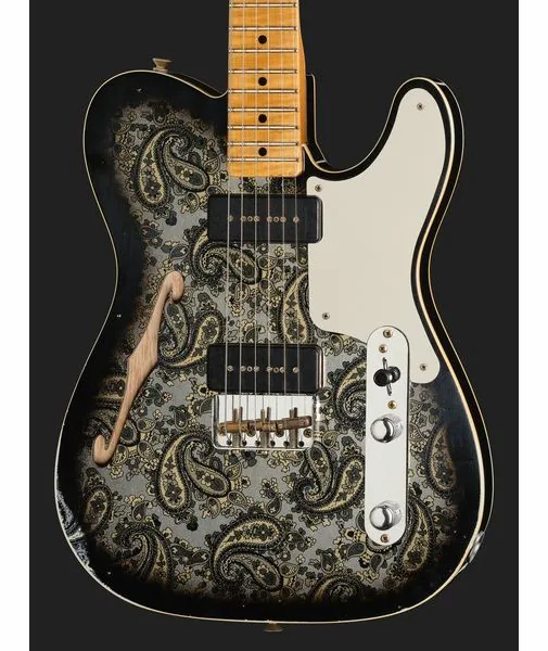 Fender Tele Dual P90 Black Paisley, detalje 4
