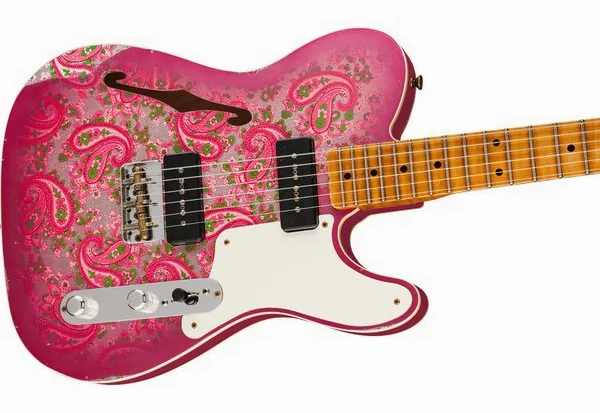 Fender Tele Dual P90 Pink Paisley, detalje 3