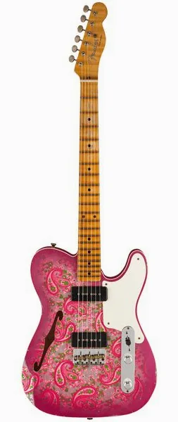 Fender Tele Dual P90 Pink Paisley set forfra