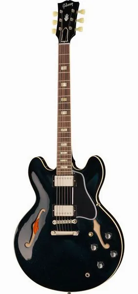 Gibson 1964 ES-335 Brunswick Haw Bl set forfra
