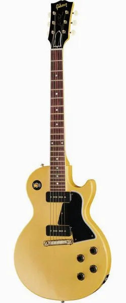 Gibson 57 LP Special SC TV Yellow ULA set forfra