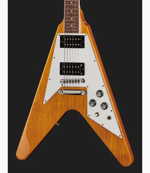 Gibson 70s Flying V Antique Natural, detalje 4