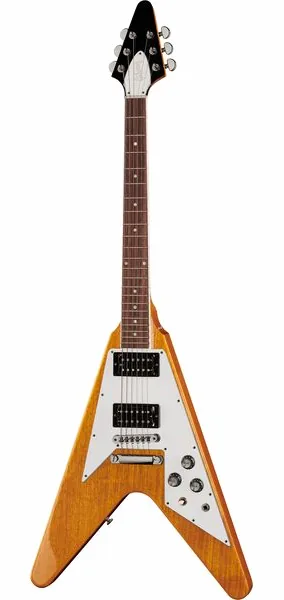 Gibson 70s Flying V Antique Natural set forfra