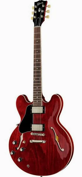 Gibson ES-335 Dot 60s Cherry LH set forfra