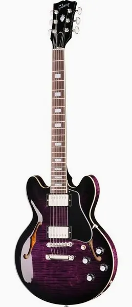 Gibson ES-339 Figured D Purple Burst set forfra
