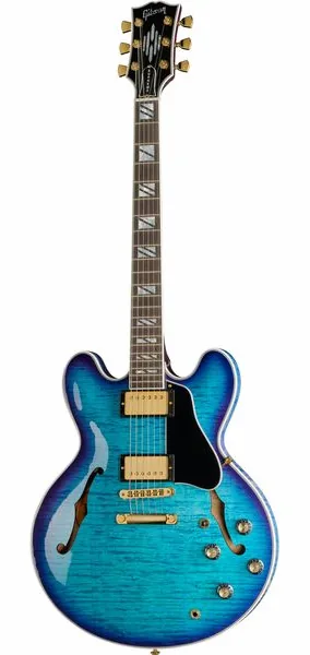 Gibson ES Supreme Blueberry Burst set forfra