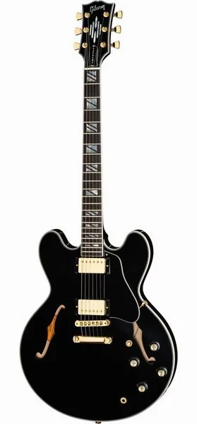 Gibson ES Supreme Gloss Ebony set forfra