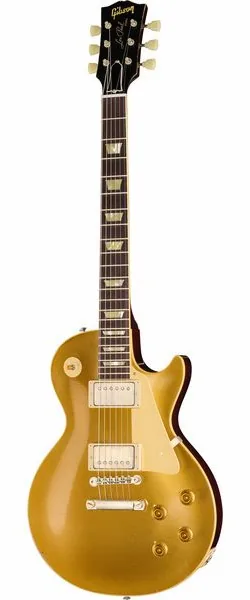 Gibson Les Paul 57 Goldtop DB LA set forfra