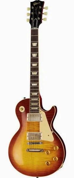 Gibson Les Paul 59 Iced Tea Burst VOS set forfra