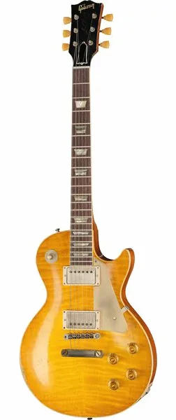 Gibson Les Paul 59 Lemonburst UHA set forfra