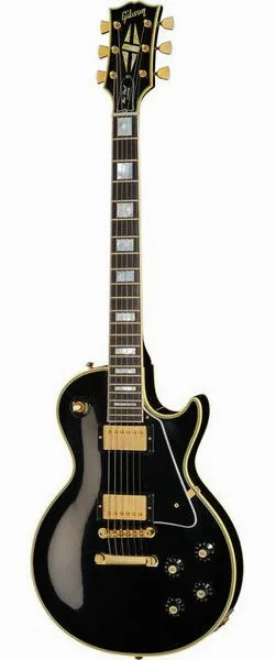 Gibson Les Paul 68 Custom Ebony ULA set forfra
