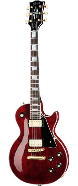 Gibson Les Paul Custom 70s Wine Red set forfra