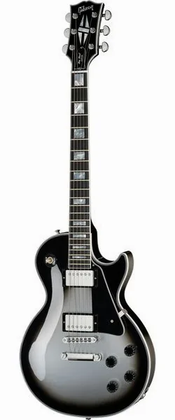 Gibson Les Paul Custom Silverburst CH set forfra