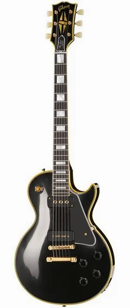 Gibson LP Custom 54 Black Beauty VOS set forfra
