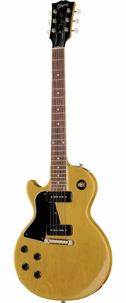 Gibson LP Special SC TV Yellow LH set forfra