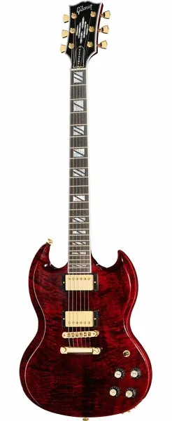 Gibson SG Supreme Wine Red set forfra