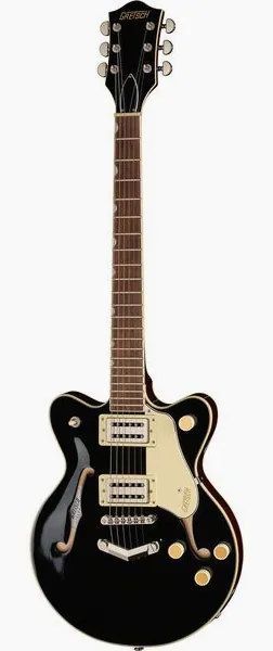 Gretsch G2655 STRML CB JR DC BLK set forfra
