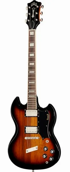 Guild Polara Deluxe Vintage Sunburst set forfra