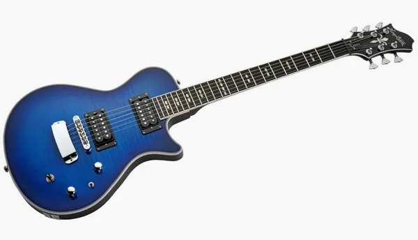Hagstrom Ultra Swede Worn Denim Burst, detalje 3