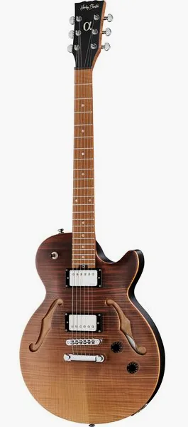 Harley Benton Aeolus Frost Flame set forfra
