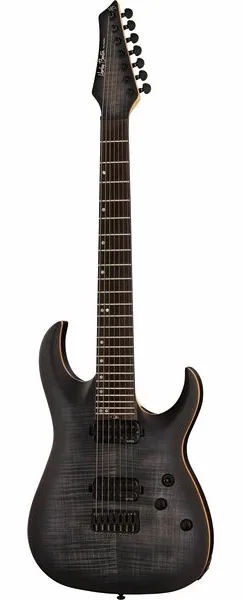 Harley Benton Amarok-7 BKNT Flame Burst set forfra