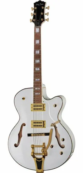 Harley Benton BigTone Trem White set forfra