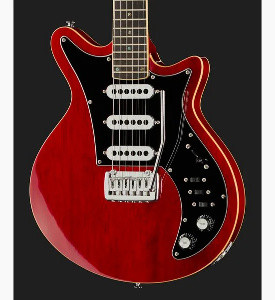 Harley Benton BM-75 Trans Red Deluxe w/Case, detalje 4
