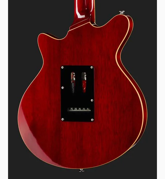 Harley Benton BM-75 Trans Red Deluxe w/Case, detalje 5